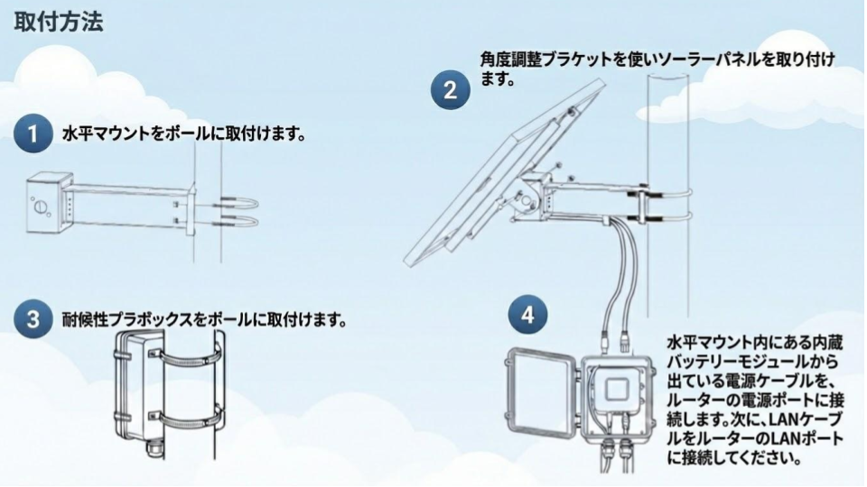 取付方法の図解