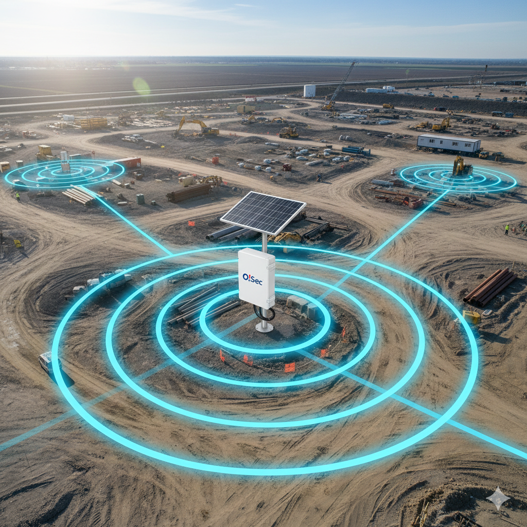 広大な建設現場での利用イメージ